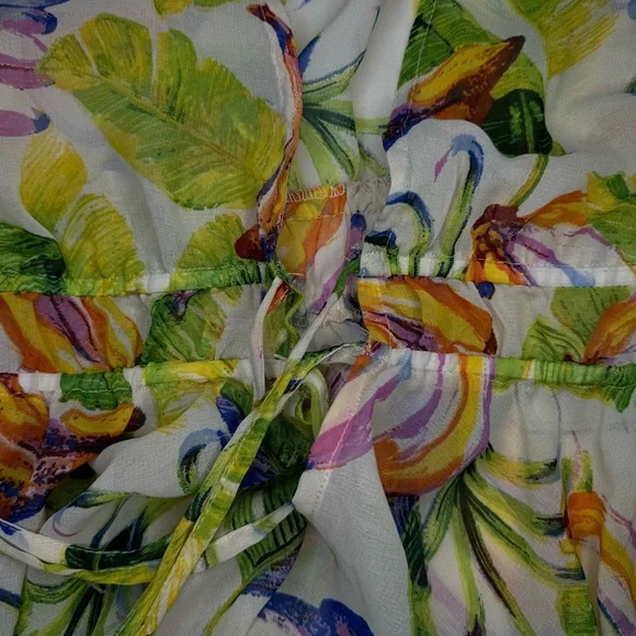 Live 4 Truth Swim Coverup Tropical Leaf Print Beach Dress X-Large Women’s - Picture 3 of 8